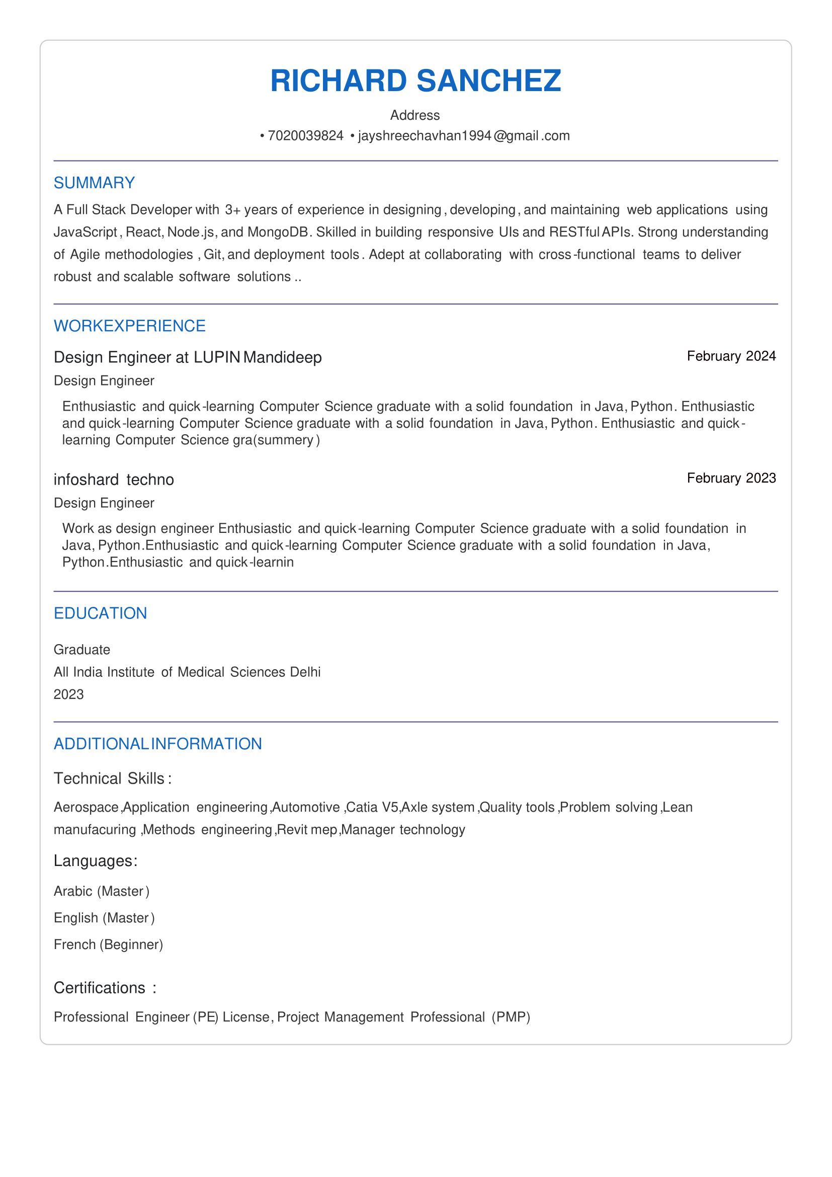 Resume Preview 2
